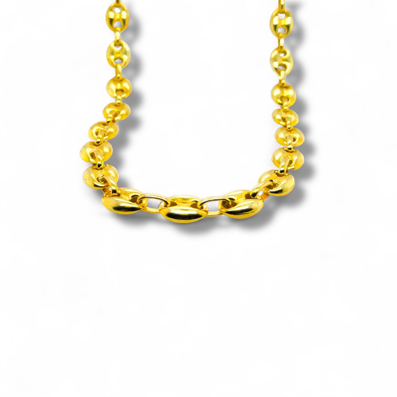 Silver Necklace( yellow-plated)