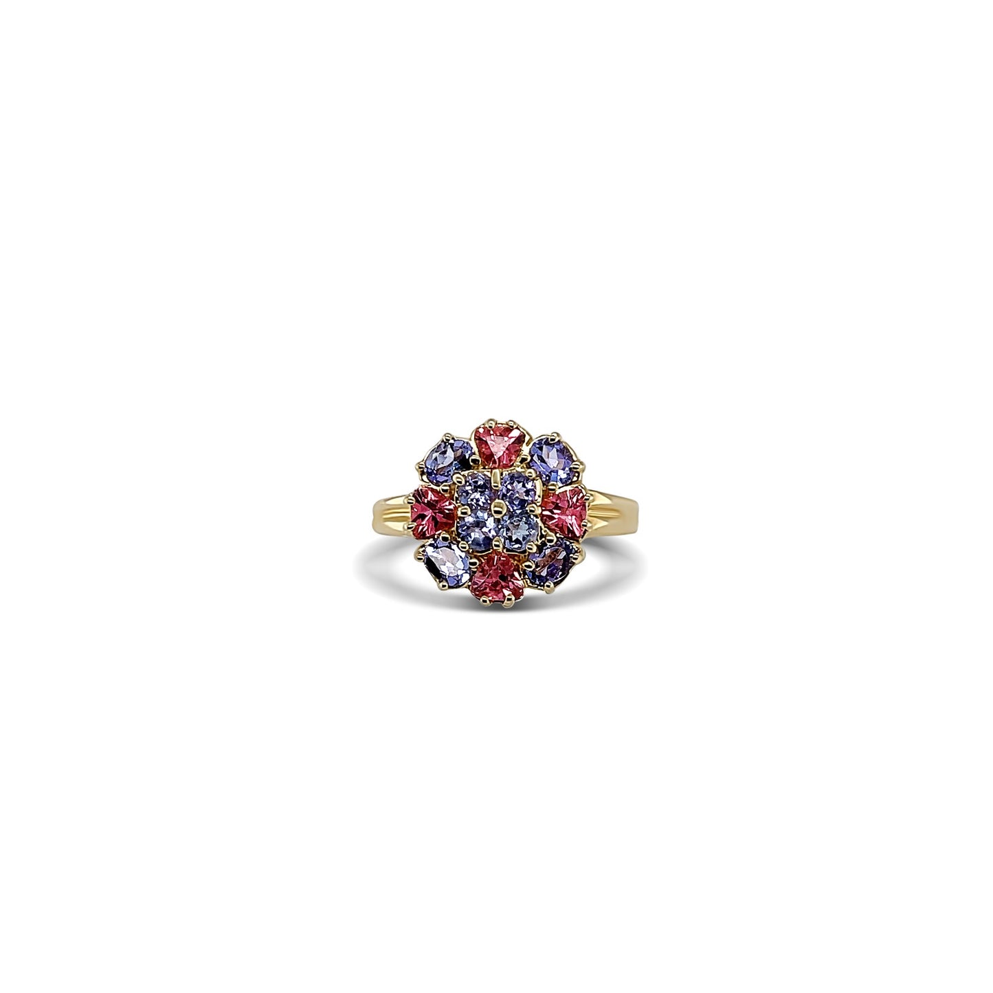 Floral-Cut Yellow Gold Ring