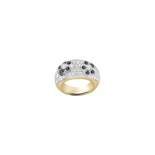 Floral-Cut Yellow Gold Ring