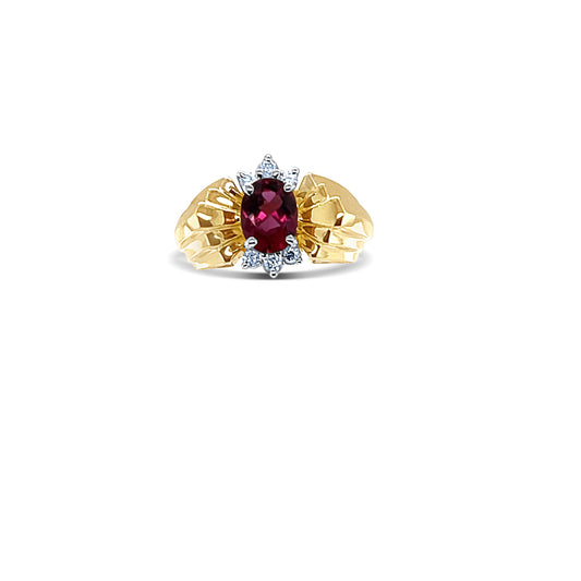 Rubali Oval-Cut Gold Ring