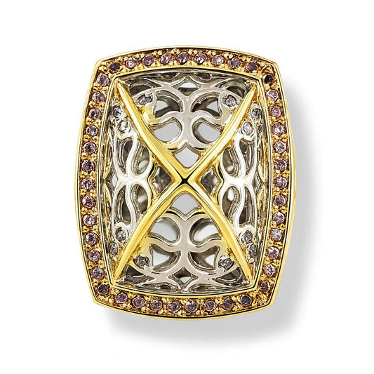 Two-Tone Gold Rectangular-Style