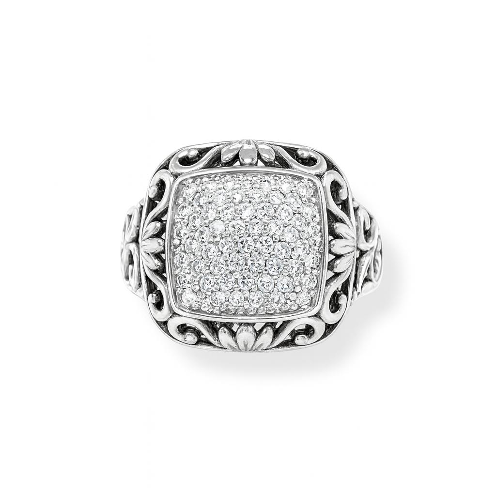 Vintage-Style Round-Cut Gemstones Gold Ring