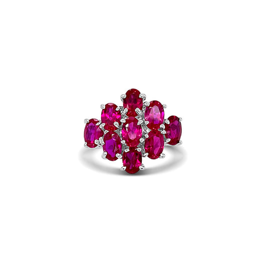 Ruby Oval-Cut Birthstone Gold Ring