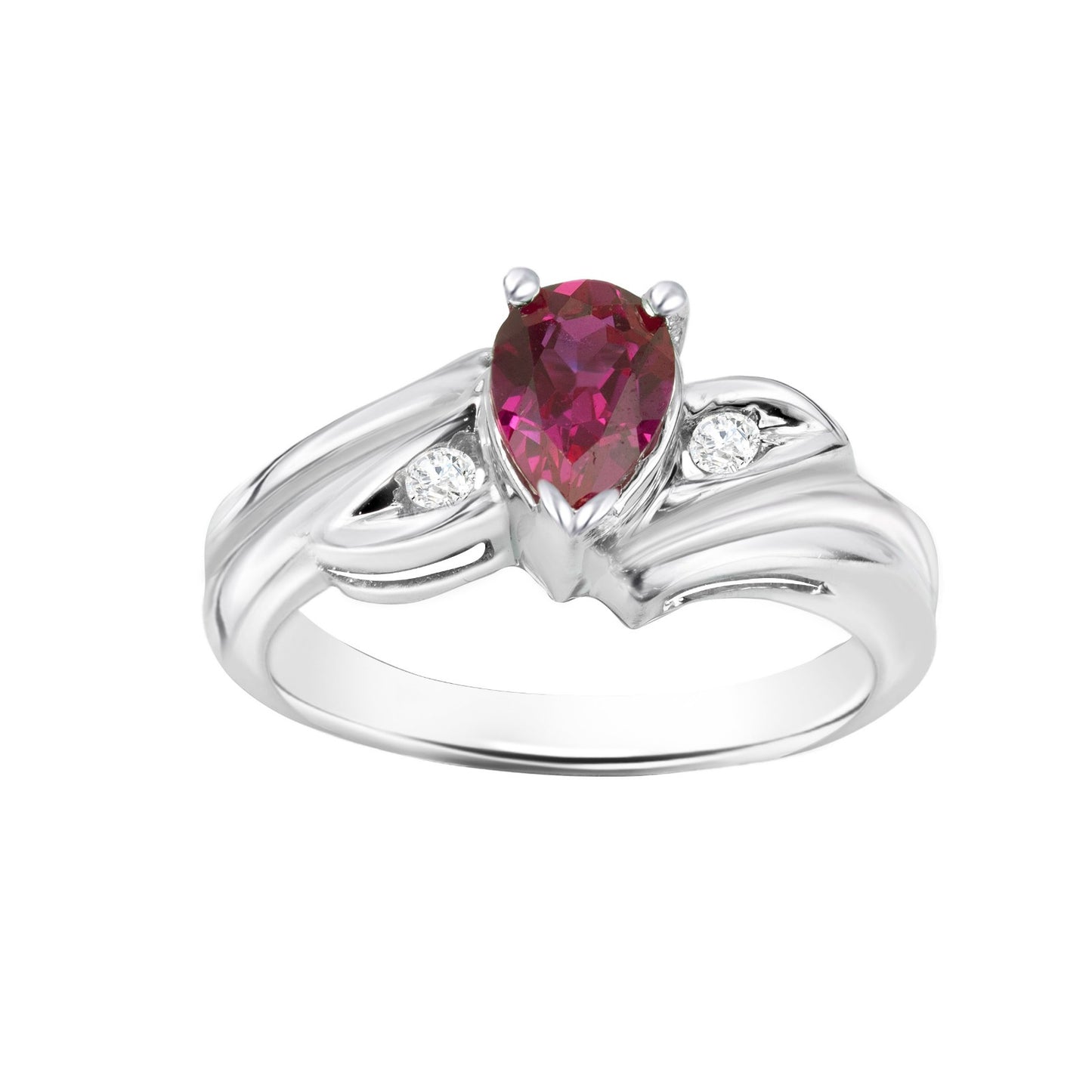Tourmaline Pear-Cut Birthstone Gold Ring
