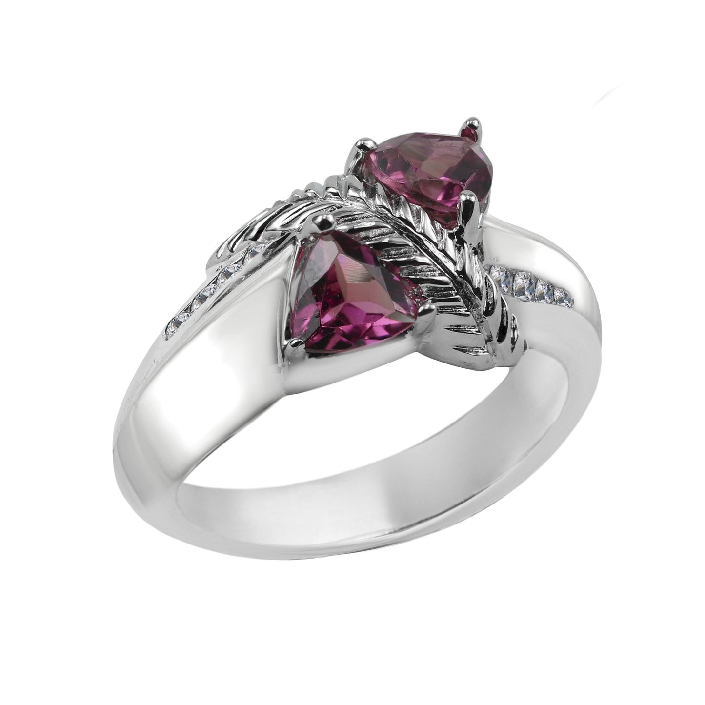 Tourmaline Trillion-Cut Birthstone Gold Ring