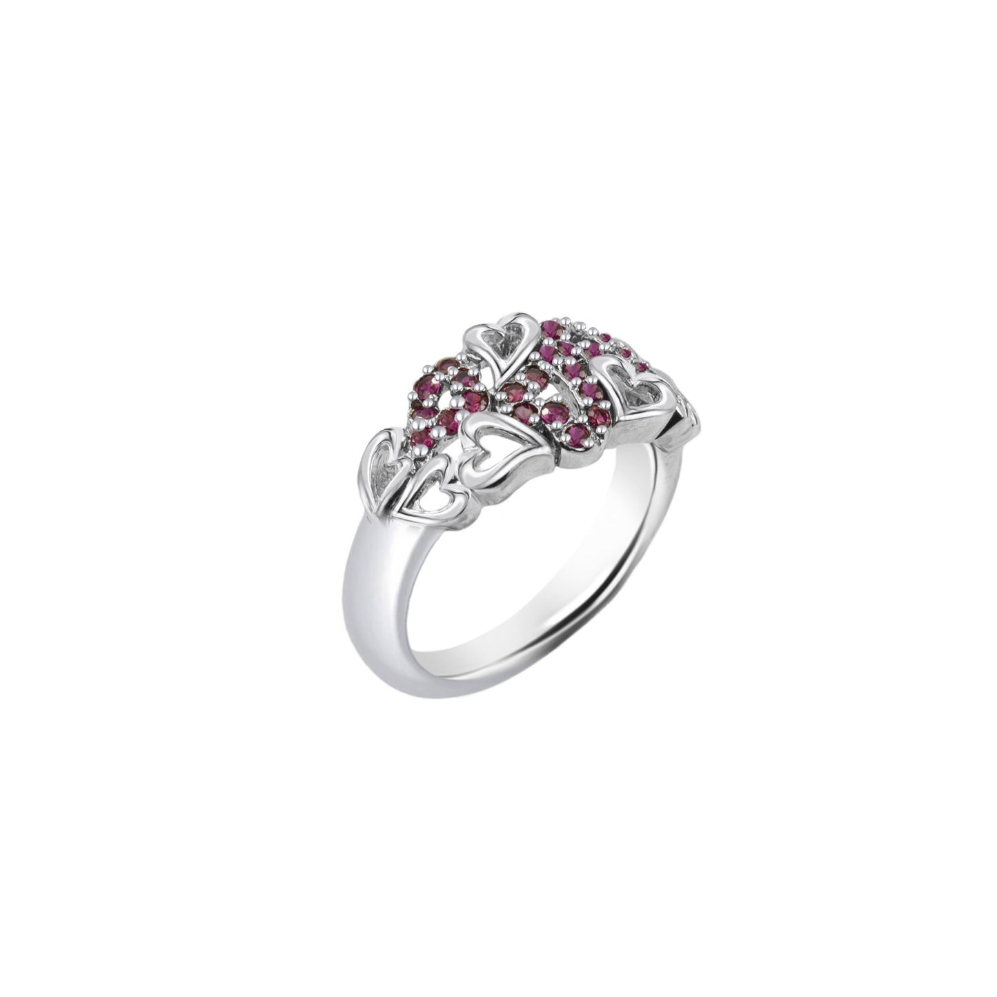 Ruby Round-Cut Birthstone Gold Ring