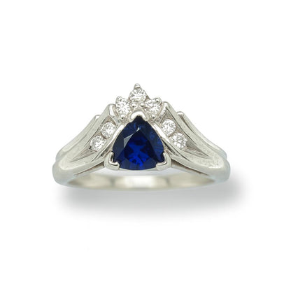Royal Crest Sapphire Gold Ring