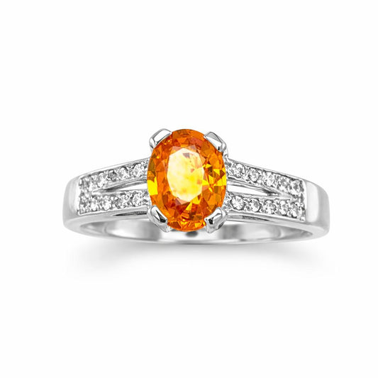 Golden Aura  Birthstone Gold Ring