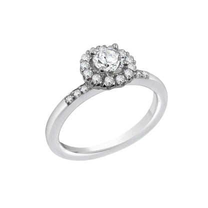 Pure Radiance Engagement Gold Ring
