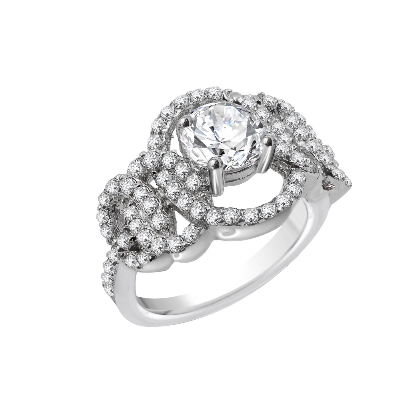 Luxe Infinity Engagement Gold Ring