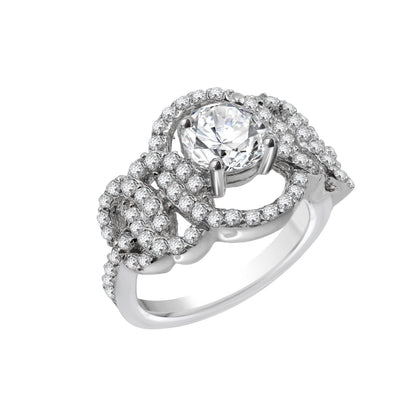 Luxe Infinity Engagement Gold Ring