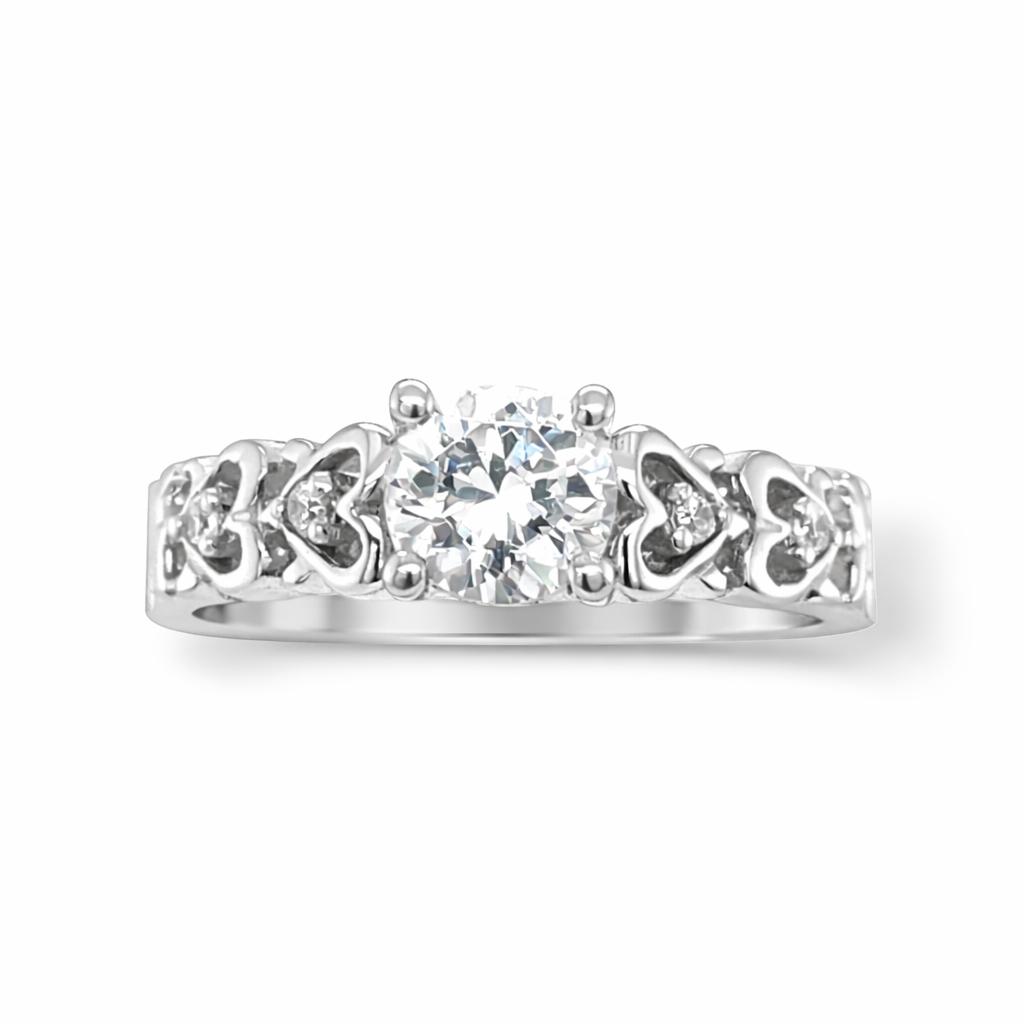 Heart Promise Engagement Gold Ring