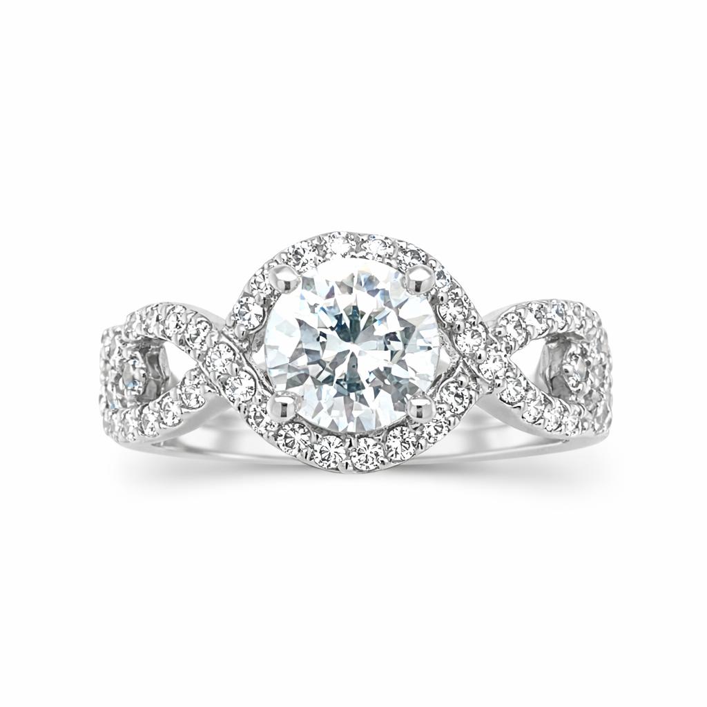 Radiant Empress Engagement Gold Ring