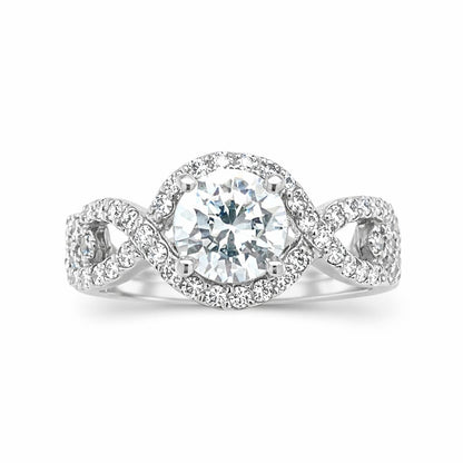 Radiant Empress Engagement Gold Ring