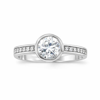 Eternal Halo Engagement Gold Ring