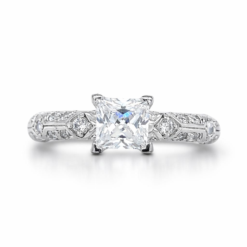 Diamond Dynasty Engagement White Gold Ring