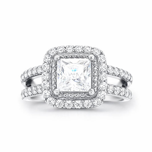 Imperial Grace Engagement White Gold Ring