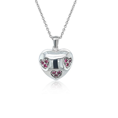 Rosé Affection White Gold Pendant