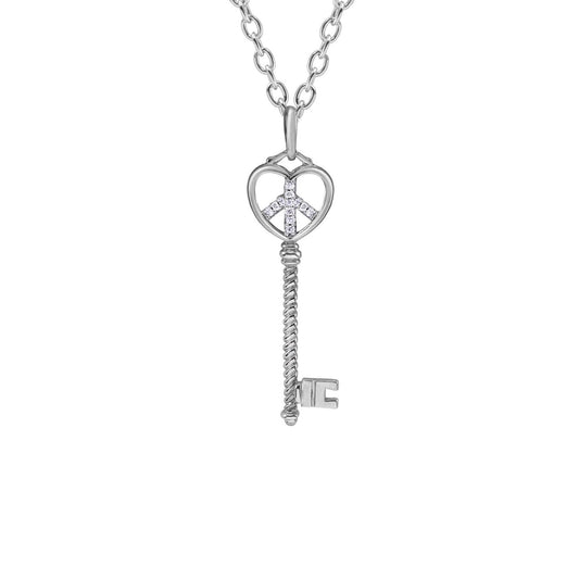 Heart of Harmony White Gold Key