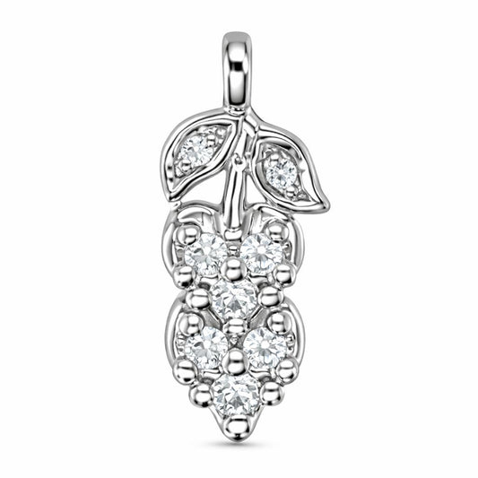 Hearts of Cherry White Gold Pendant