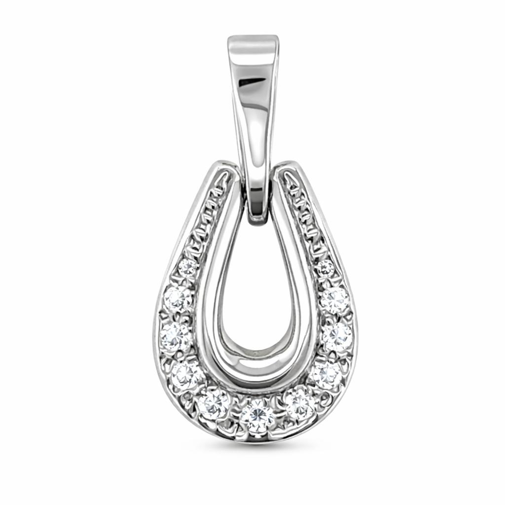 Eternal Drop White Gold Pendant