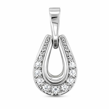 Eternal Drop White Gold Pendant