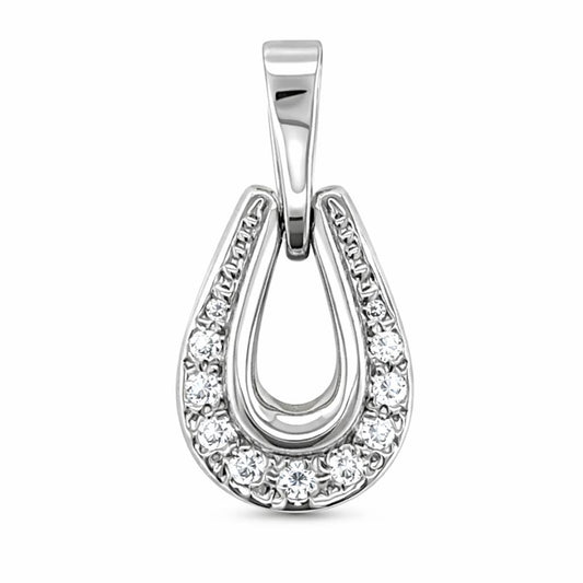 Eternal Drop White Gold Pendant