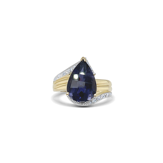 Iolite Gemstone Birthstone Ring