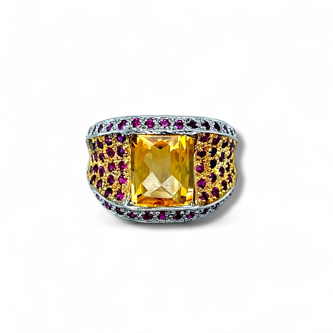 Citrine Oval Cut Birthstone Gold Ring