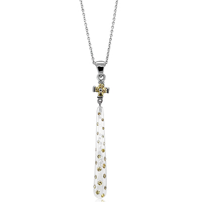 Long Drop Gold Pendant