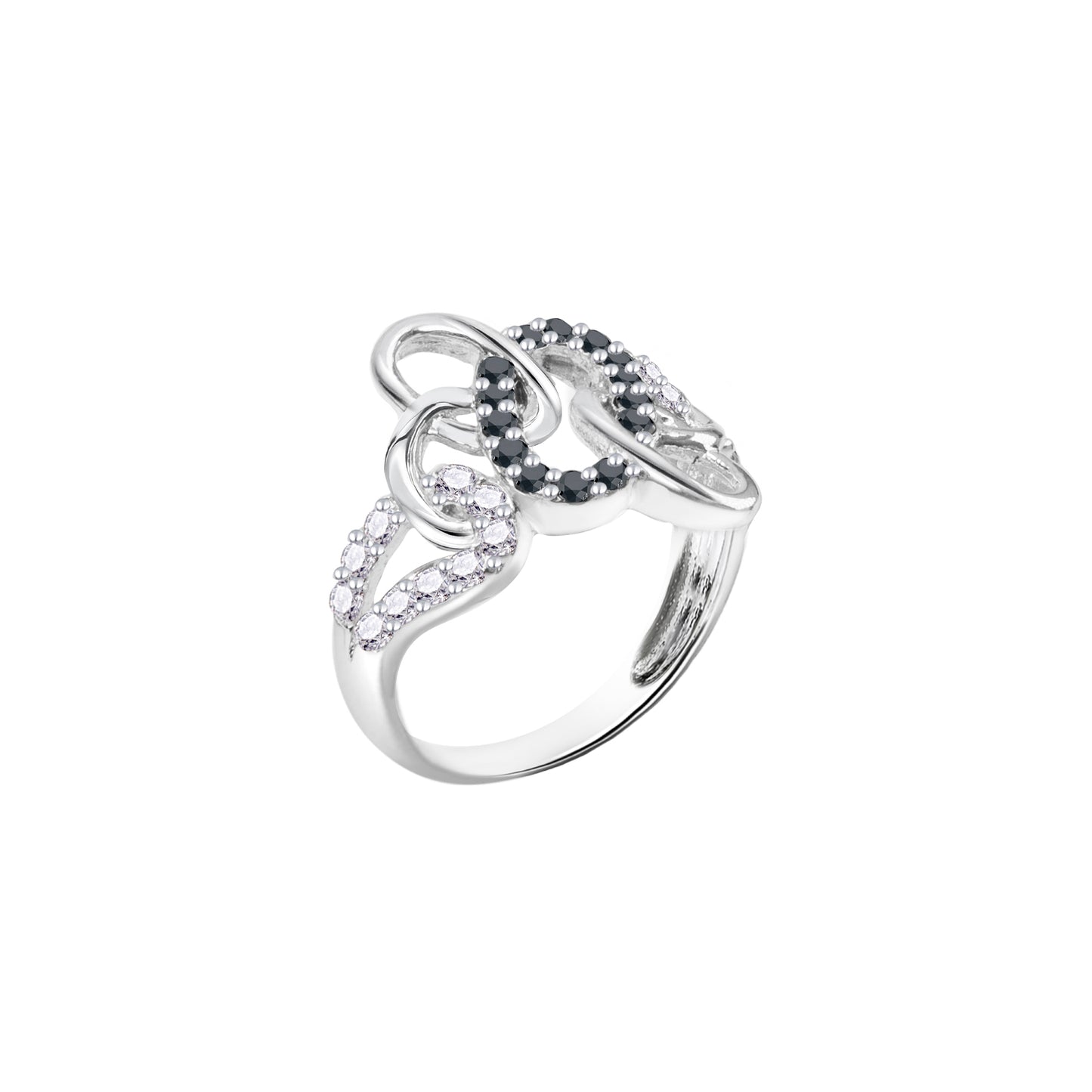 Interlocking Heart Design Ring