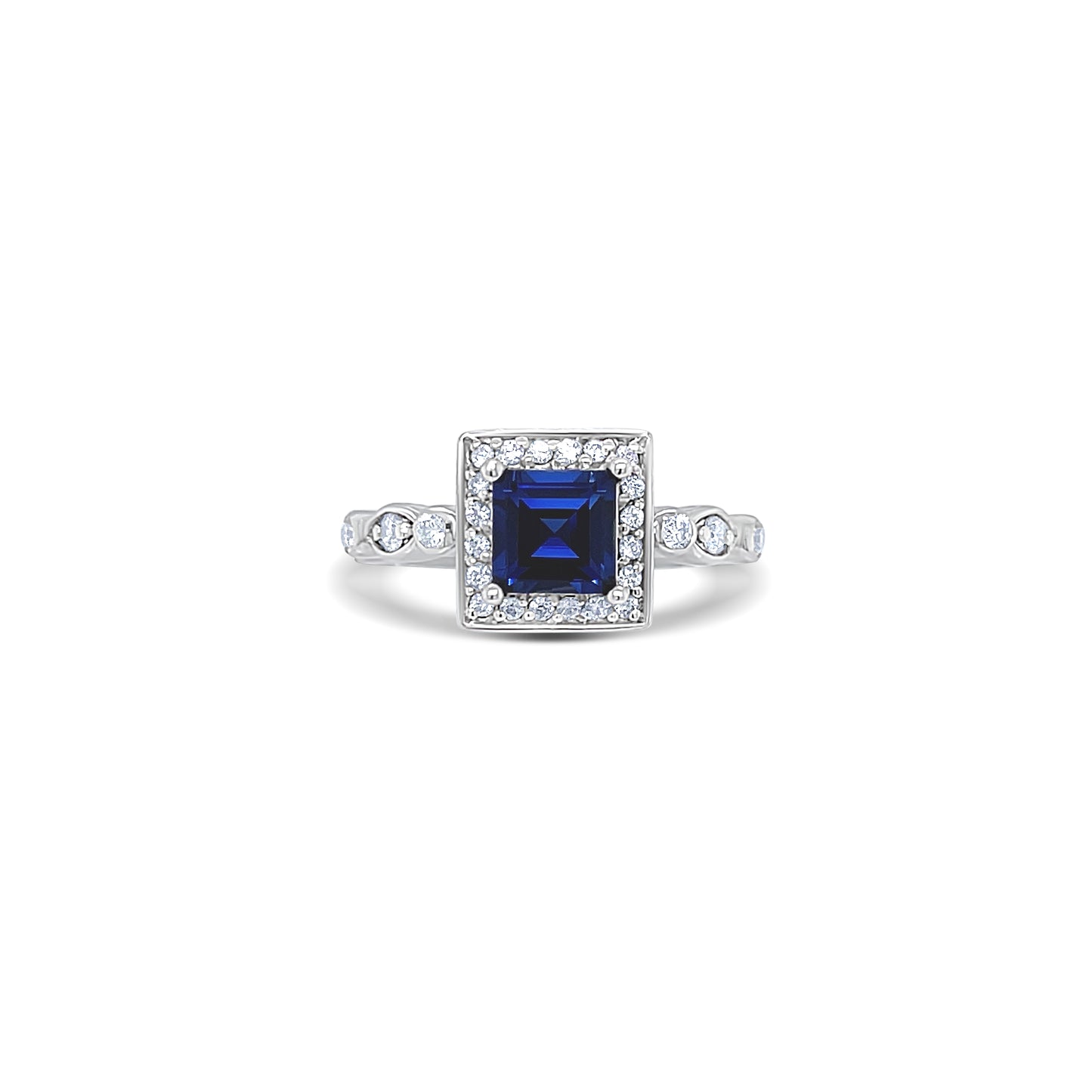 Blue Sapphire Engagement Ring