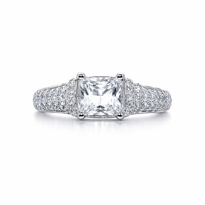 Pave Setting Engagement Ring