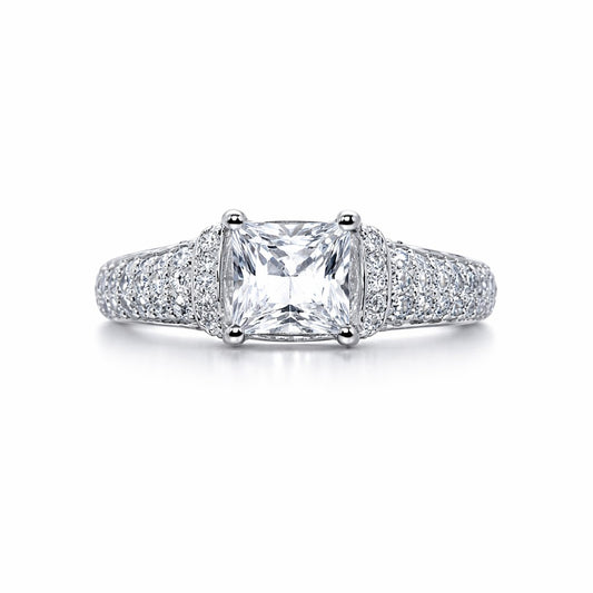 Pave Setting Engagement Ring