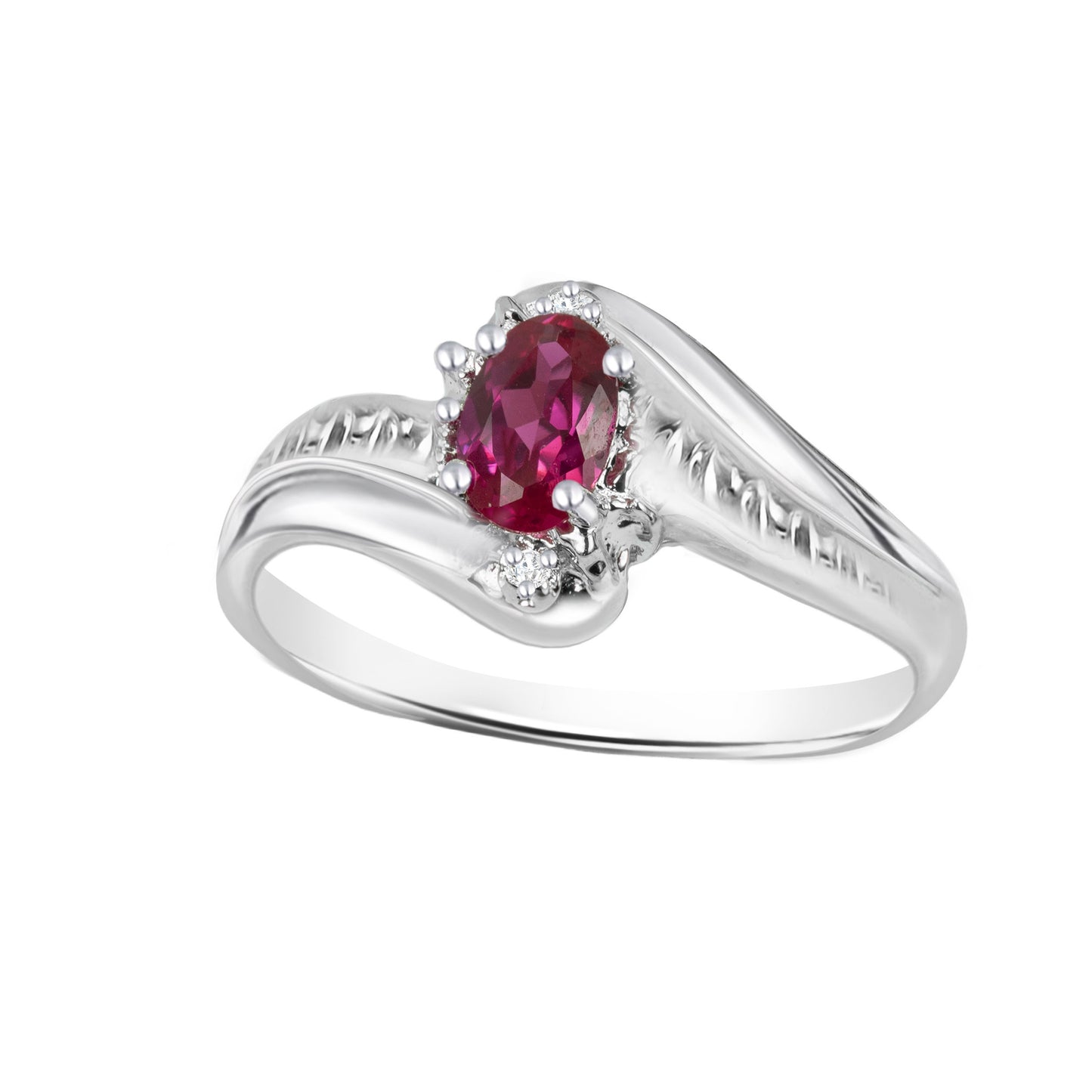 Pink Tourmaline Oval-Cut Birthstone Gold Ring