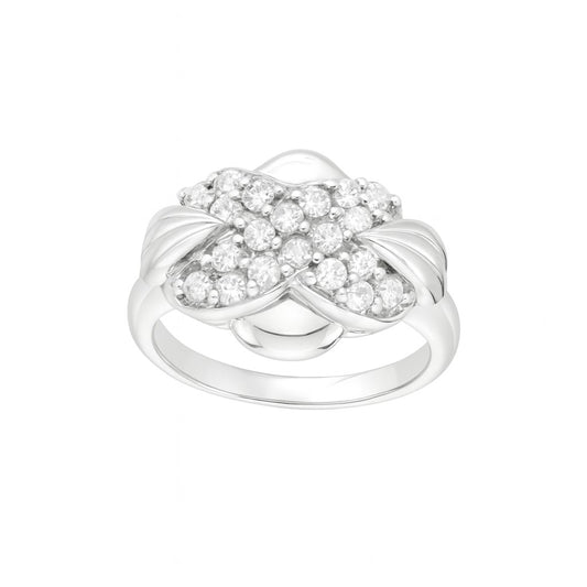 Round Cut White Gold Ring
