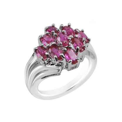 Ruby Oval-Cut Birthstone Gold Ring