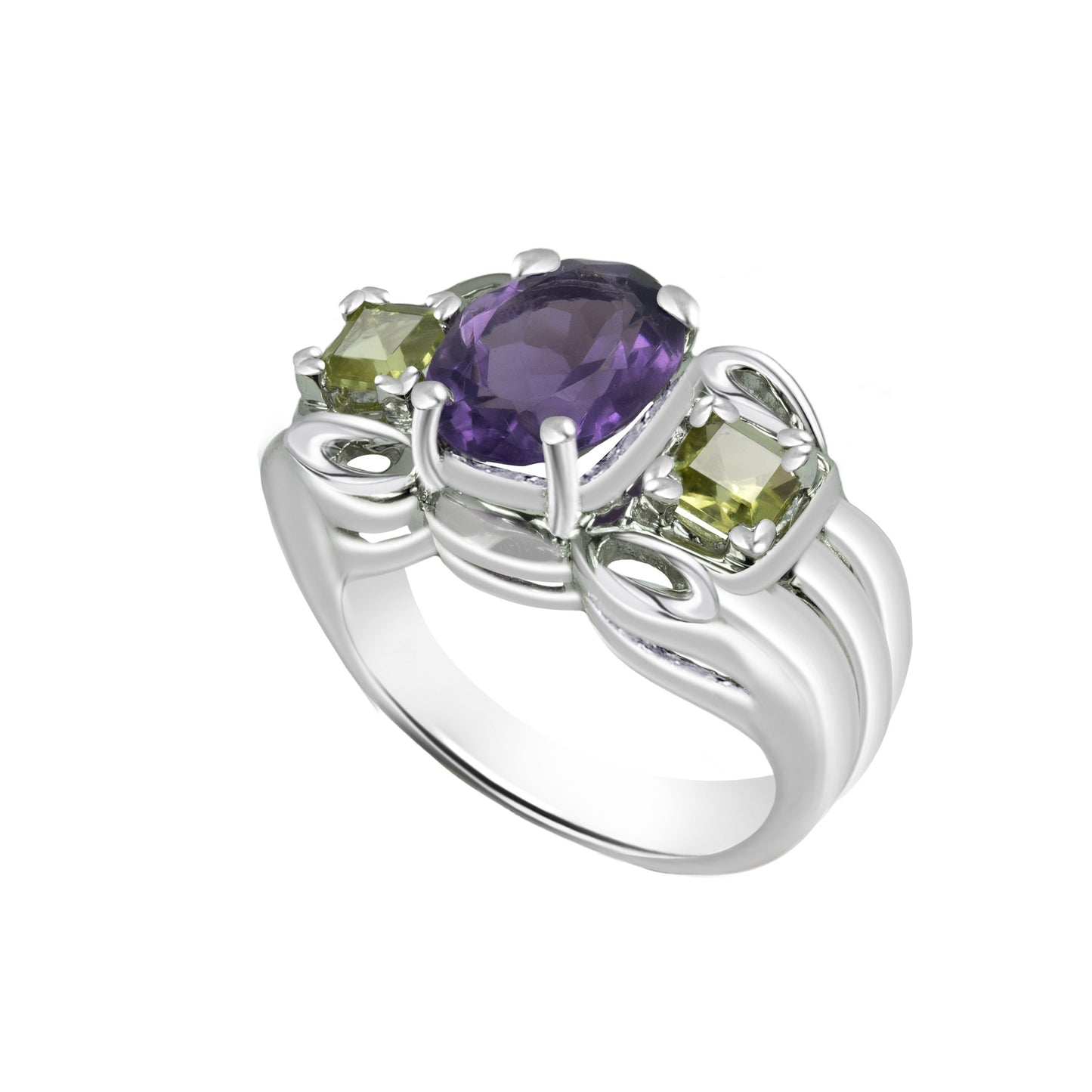 Multicolor Birthstone Gold Ring