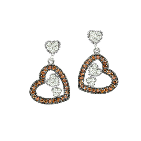 HEART STUD GOLD EARRING