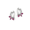 DIAMOND & RUBY 3.31 CT / Platinum / Silver