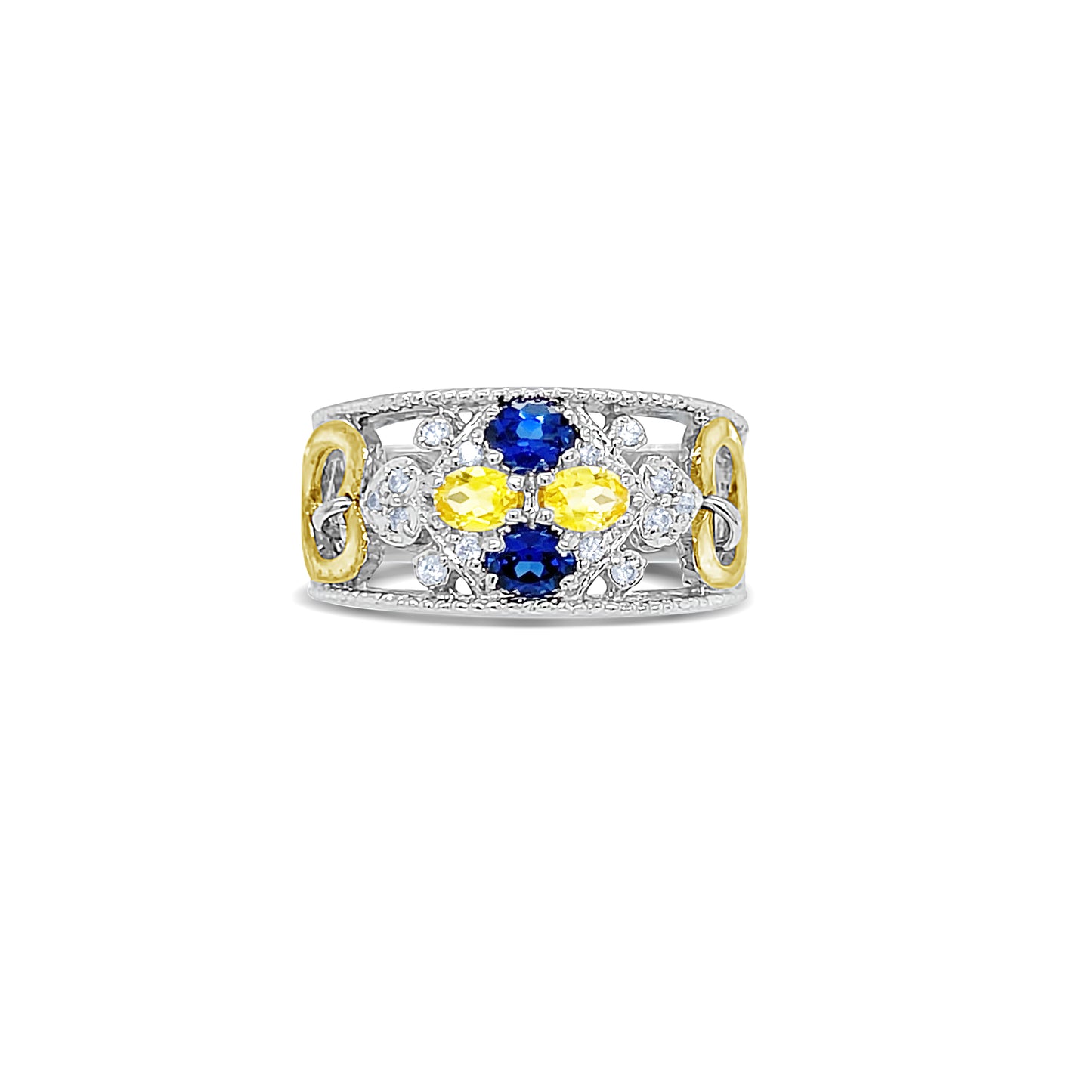Multicolor Birthstone Gold Ring