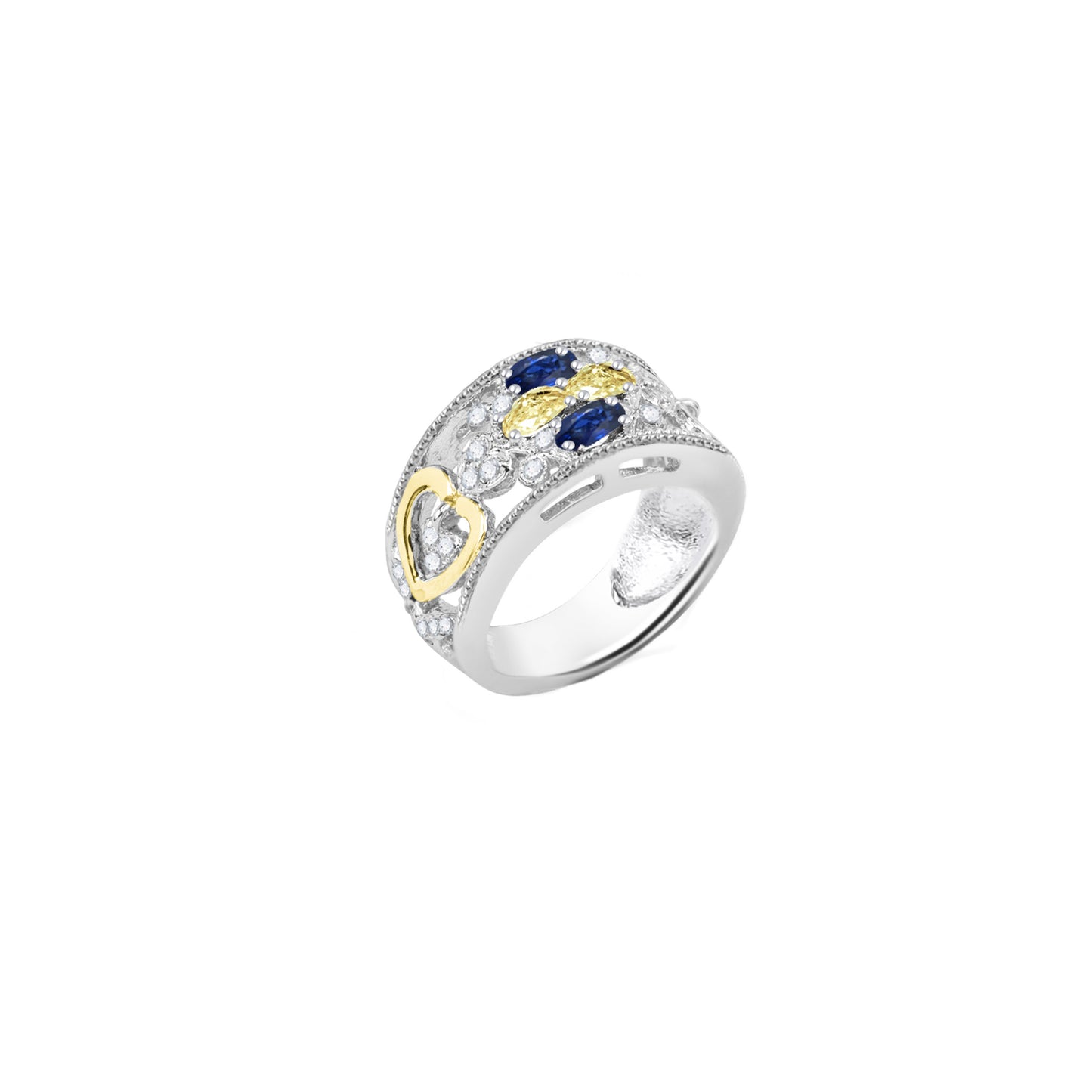 Multicolor Birthstone Gold Ring