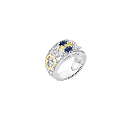 Multicolor Birthstone Gold Ring