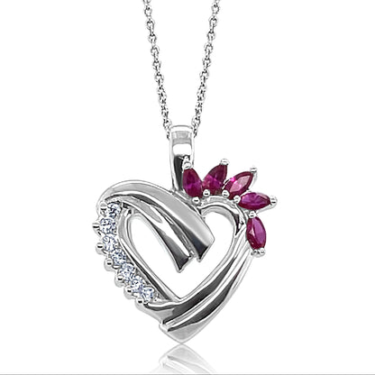 Gold Open Heart Design Pendant