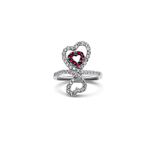 heart-shaped Motif Gold Ring