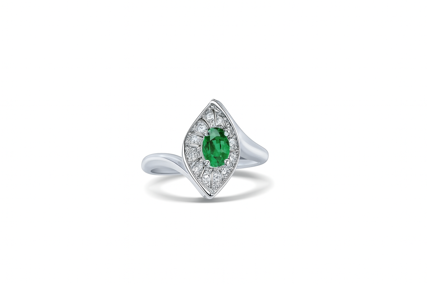 Oval-Cut Tsavorite Birthstone Ring