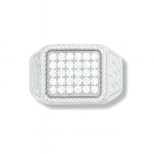Bolds Men's White Gold Ring