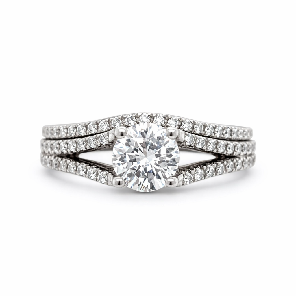 Diamond Symphony White Gold Ring