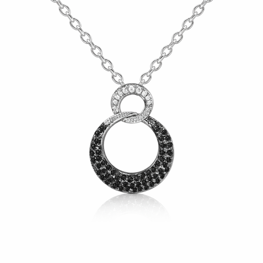 Celestial Circle White Gold Pendant