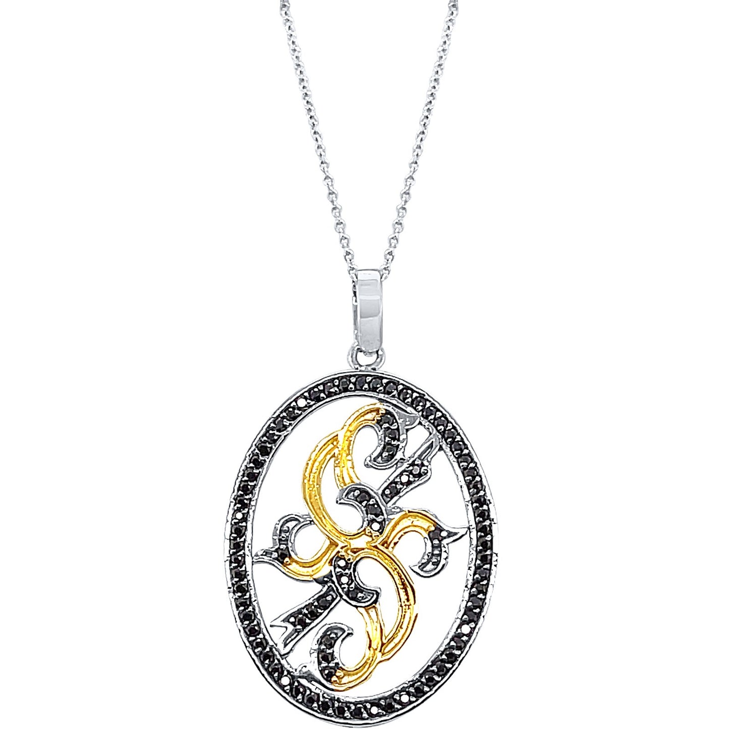 Midnight Crest Fleur Pendant